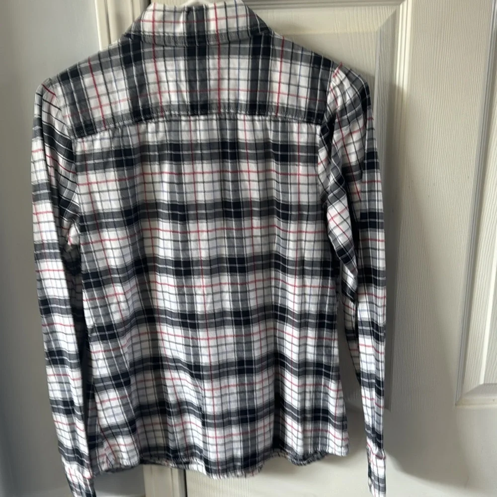 Plaid Ruffle Blouse - Picture 2 of 2